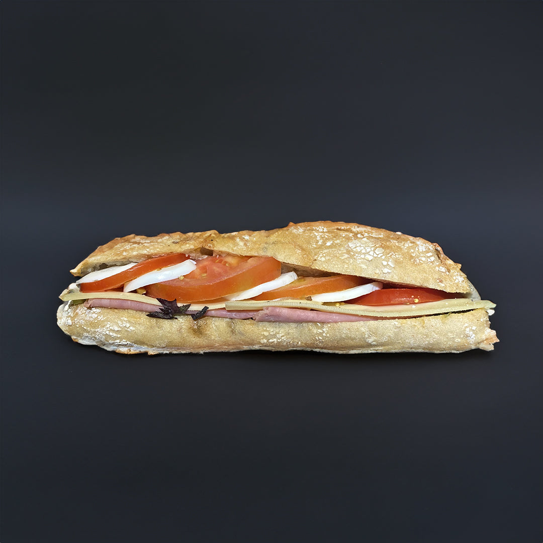 Sandwich jambon crudités