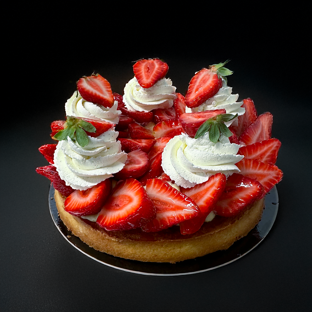 Tarte aux fraises fraîches